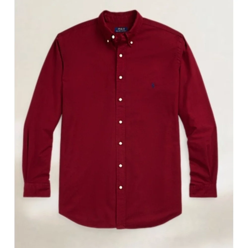 Polo Ralph Lauren Garment Dyed Red Oxford Button Down Shirt Men's Size 5XB NWT